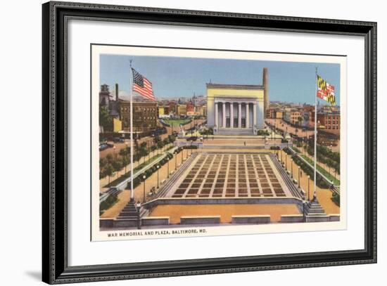 War Memorial, Baltimore-null-Framed Art Print