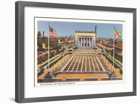 War Memorial, Baltimore-null-Framed Art Print