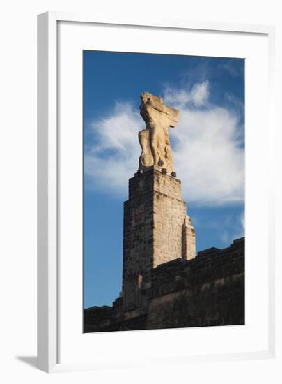 War Memorial, Getaria, Guipuzcoa Province, Basque Country Region, Spain-null-Framed Photographic Print