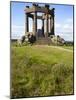 War Memorial on the Clifftop Above Stonehaven, Aberdeenshire, Scotland, United Kingdom, Europe-Mark Sunderland-Mounted Photographic Print