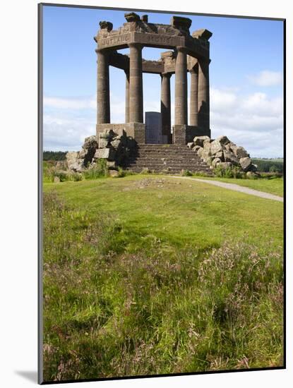 War Memorial on the Clifftop Above Stonehaven, Aberdeenshire, Scotland, United Kingdom, Europe-Mark Sunderland-Mounted Photographic Print