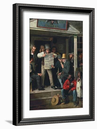 War News from Mexico-Richard Caton Woodville-Framed Art Print