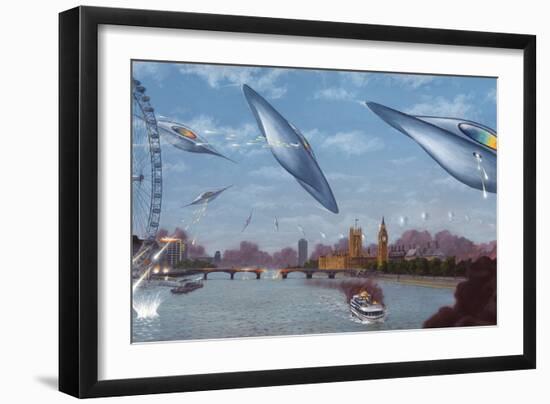 War of the Worlds, Artwork-Richard Bizley-Framed Photographic Print