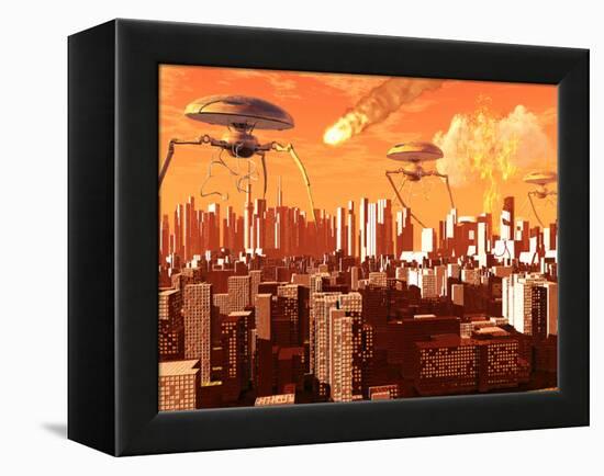 War of the Worlds-Stocktrek Images-Framed Premier Image Canvas