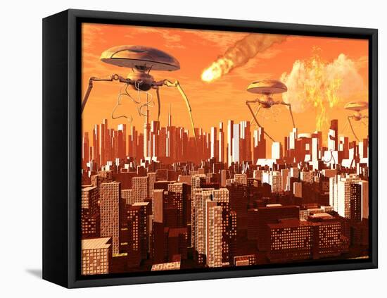 War of the Worlds-Stocktrek Images-Framed Premier Image Canvas