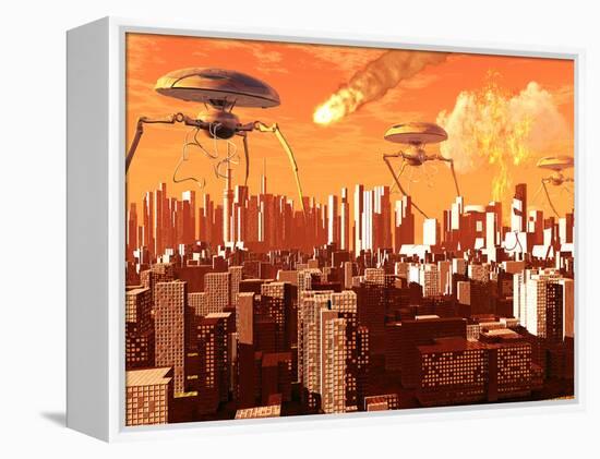 War of the Worlds-Stocktrek Images-Framed Premier Image Canvas