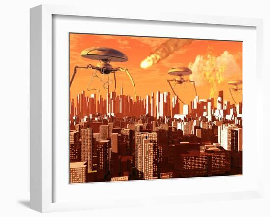 War of the Worlds-Stocktrek Images-Framed Photographic Print