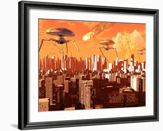 War of the Worlds-Stocktrek Images-Framed Photographic Print