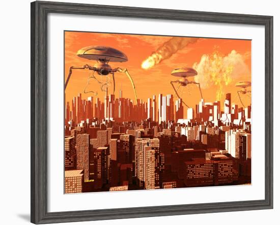 War of the Worlds-Stocktrek Images-Framed Photographic Print