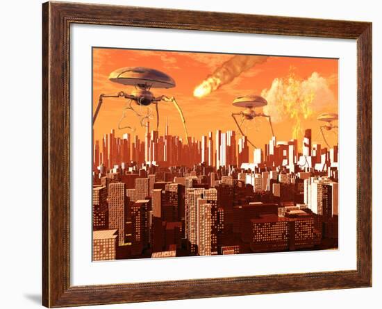 War of the Worlds-Stocktrek Images-Framed Photographic Print