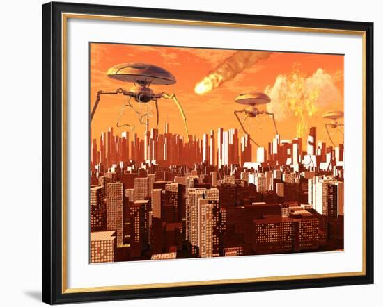 War of the Worlds-Stocktrek Images-Framed Photographic Print