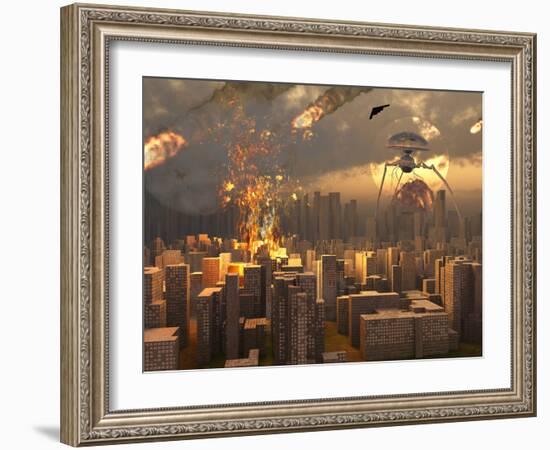 War of the Worlds-Stocktrek Images-Framed Photographic Print