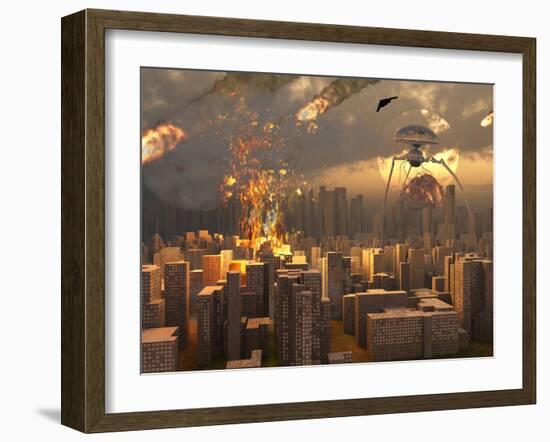 War of the Worlds-Stocktrek Images-Framed Photographic Print