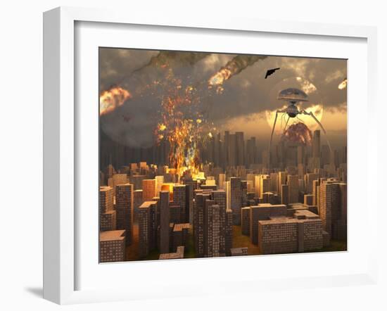 War of the Worlds-Stocktrek Images-Framed Photographic Print