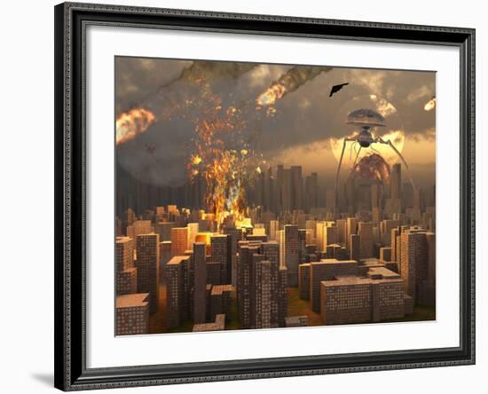 War of the Worlds-Stocktrek Images-Framed Photographic Print