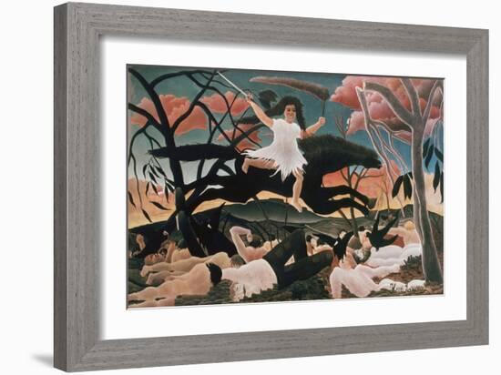 War or Ride of Discord (La Guerre ou la chevauchee de la discorde)-Henri Rousseau-Framed Giclee Print