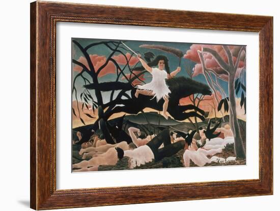 War or Ride of Discord (La Guerre ou la chevauchee de la discorde)-Henri Rousseau-Framed Giclee Print