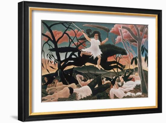 War or Ride of Discord (La Guerre ou la chevauchee de la discorde)-Henri Rousseau-Framed Giclee Print