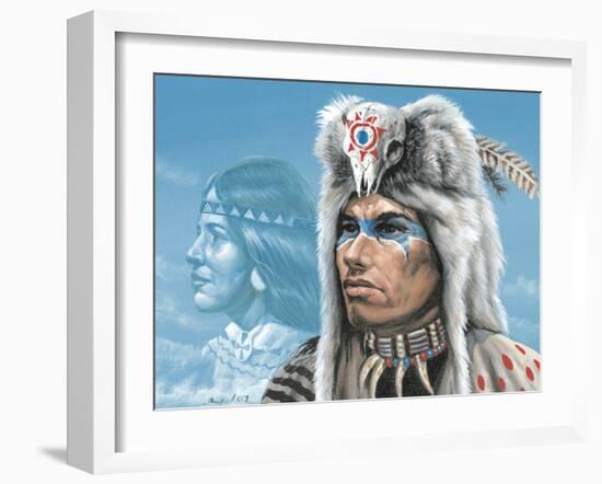 War Party-unknown Ampel-Framed Art Print