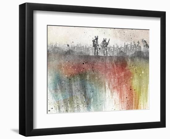 War Pigs Wallpaper-Alex Cherry-Framed Art Print