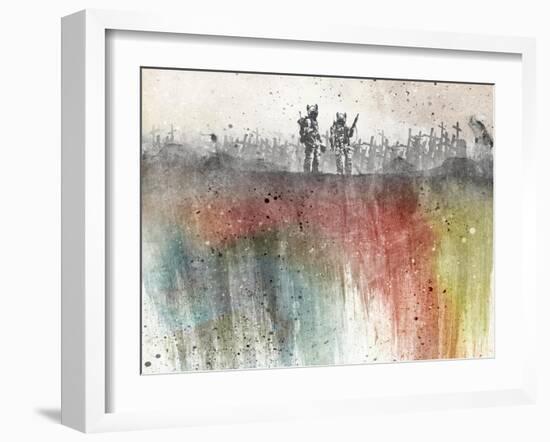 War Pigs Wallpaper-Alex Cherry-Framed Art Print