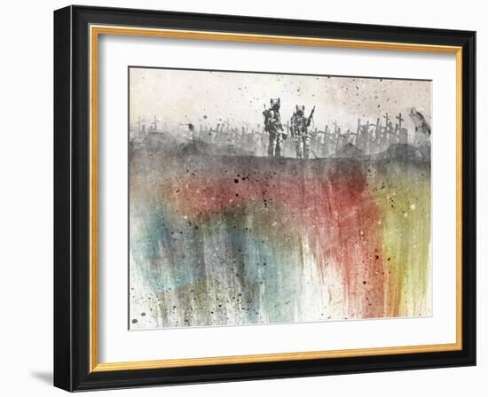 War Pigs Wallpaper-Alex Cherry-Framed Art Print