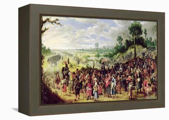 War Scene-Sebastian Vrancx-Framed Premier Image Canvas