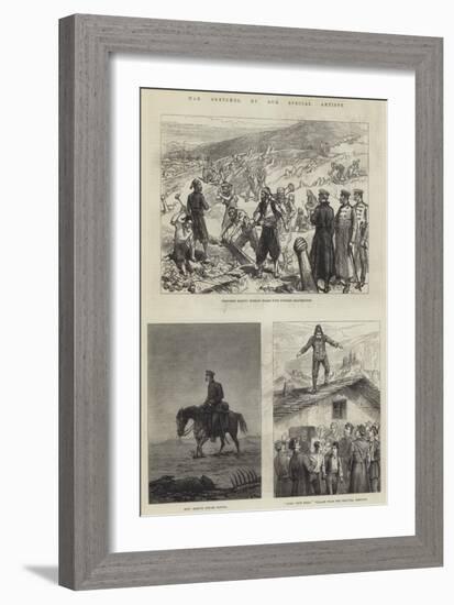 War Sketches-Charles Robinson-Framed Giclee Print