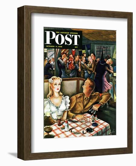 "War Stories," Saturday Evening Post Cover, October 6, 1945-Constantin Alajalov-Framed Giclee Print