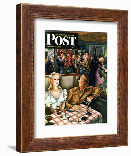 "War Stories," Saturday Evening Post Cover, October 6, 1945-Constantin Alajalov-Framed Giclee Print