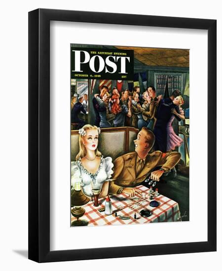 "War Stories," Saturday Evening Post Cover, October 6, 1945-Constantin Alajalov-Framed Giclee Print