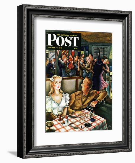 "War Stories," Saturday Evening Post Cover, October 6, 1945-Constantin Alajalov-Framed Giclee Print