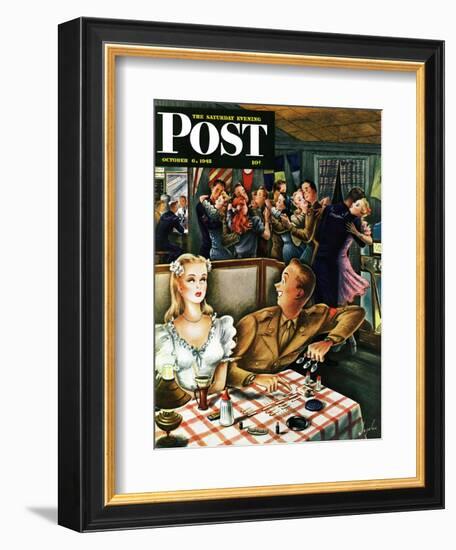 "War Stories," Saturday Evening Post Cover, October 6, 1945-Constantin Alajalov-Framed Giclee Print