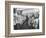 'War time lifebelt drill on board an ocean liner', 1915-Unknown-Framed Photographic Print