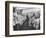 'War time lifebelt drill on board an ocean liner', 1915-Unknown-Framed Photographic Print