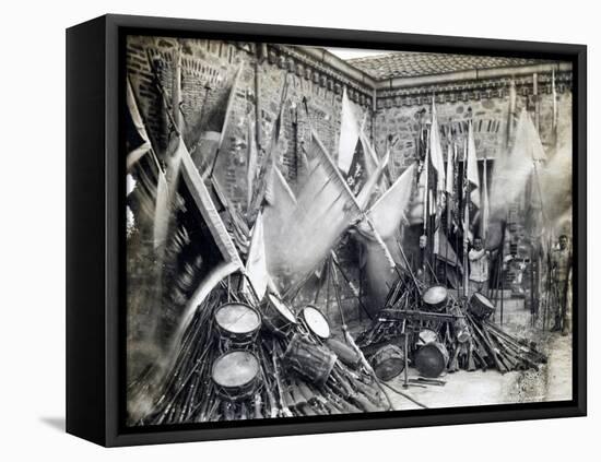 War Trophy Taken from Dervishes in Battle of Agordat, 1893-null-Framed Premier Image Canvas