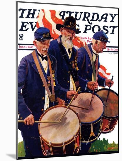 "War Veterans," Saturday Evening Post Cover, June 1, 1935-Maurice Bower-Mounted Giclee Print