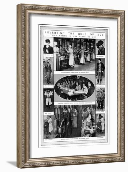 War Women in the Guise of Men, WW1-null-Framed Art Print