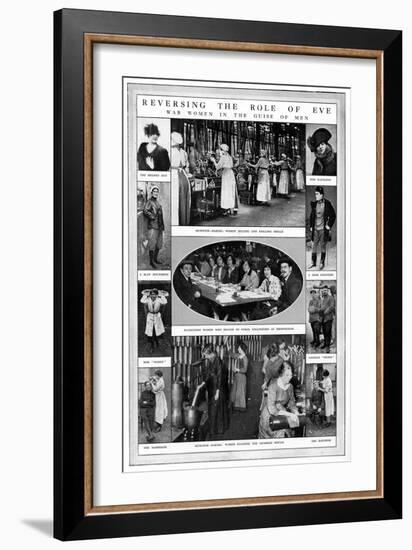 War Women in the Guise of Men, WW1-null-Framed Art Print