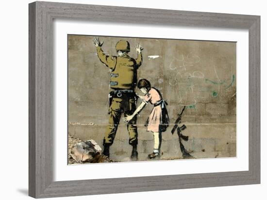 War-Banksy-Framed Giclee Print