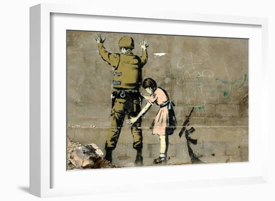 War-Banksy-Framed Giclee Print