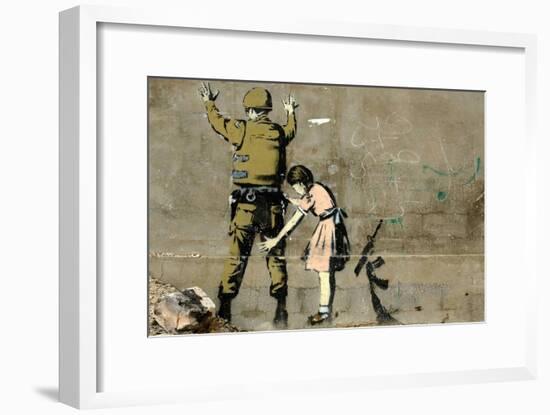 War-Banksy-Framed Premium Giclee Print