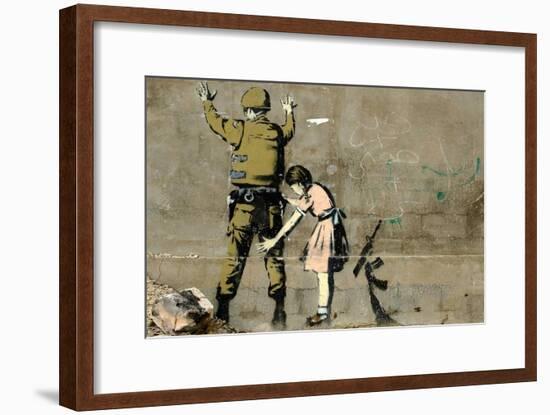 War-Banksy-Framed Premium Giclee Print