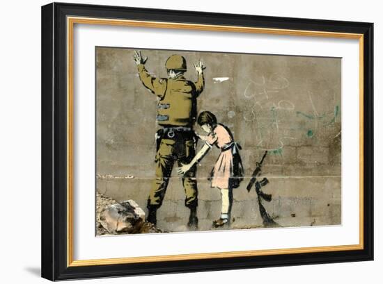 War-Banksy-Framed Premium Giclee Print
