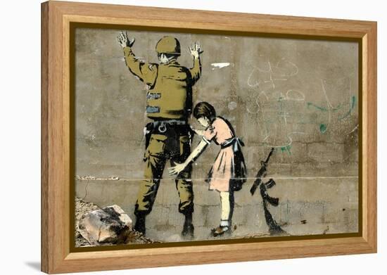War-Banksy-Framed Premier Image Canvas