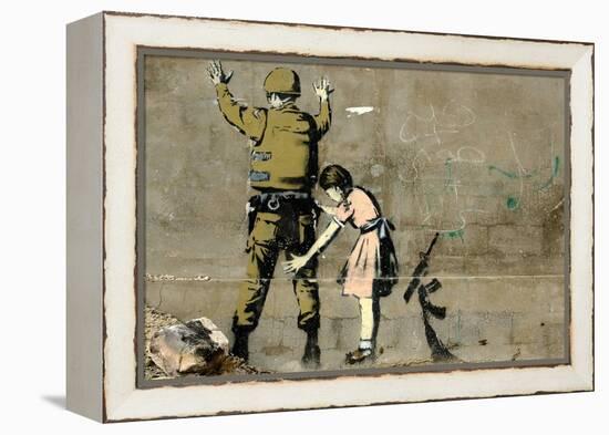 War-Banksy-Framed Premier Image Canvas