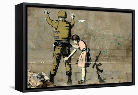 War-Banksy-Framed Premier Image Canvas