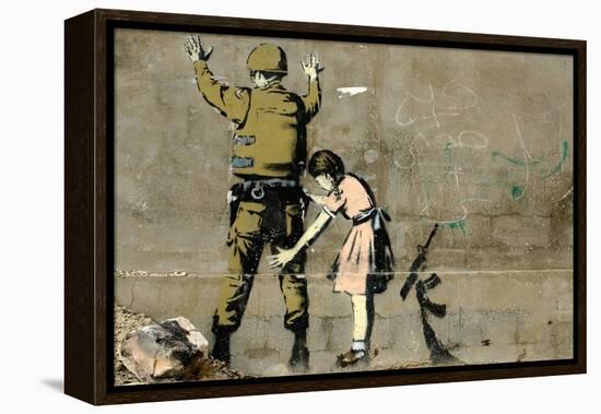 War-Banksy-Framed Premier Image Canvas