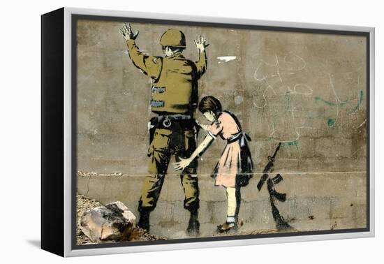 War-Banksy-Framed Premier Image Canvas