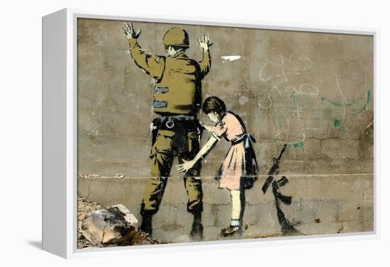 War-Banksy-Framed Premier Image Canvas